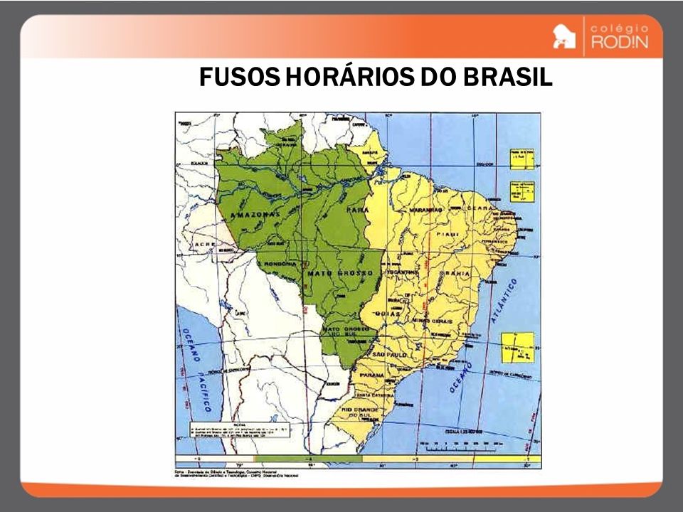 FUSOS HORÁRIOS DO BRASIL