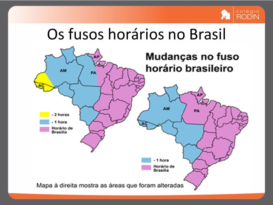 Os fusos horários no Brasil