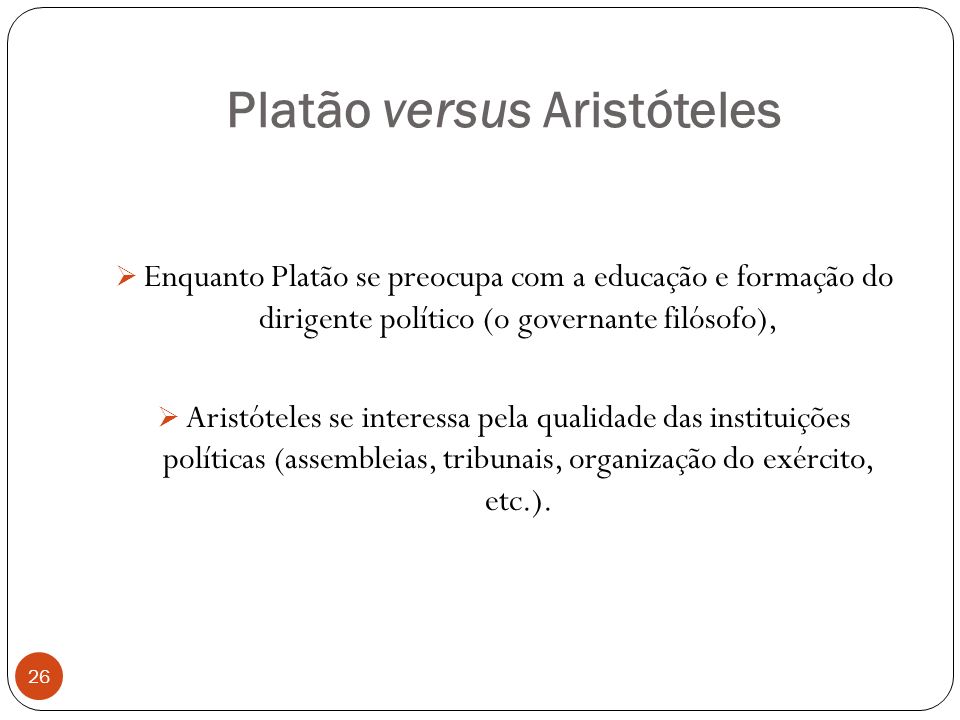 Platão versus Aristóteles