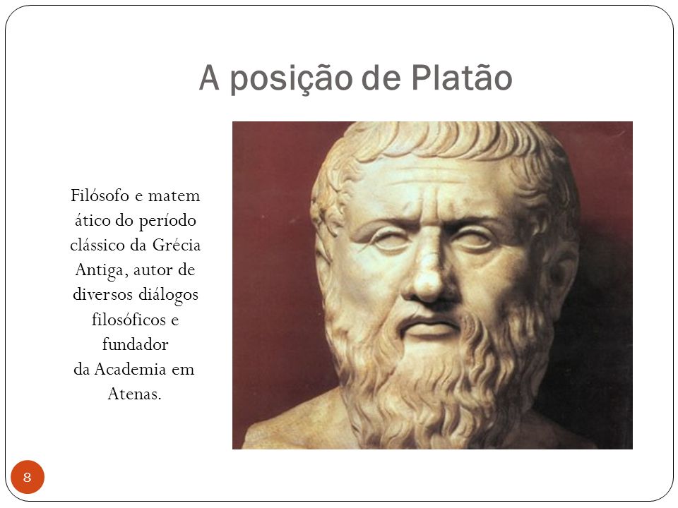 A posição de Platão