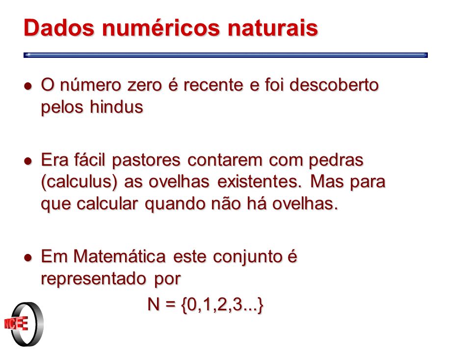 Dados numéricos naturais