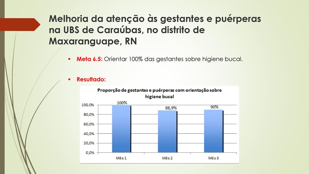 Melhoria da atenção às gestantes e puérperas na UBS de Caraúbas, no distrito de Maxaranguape, RN