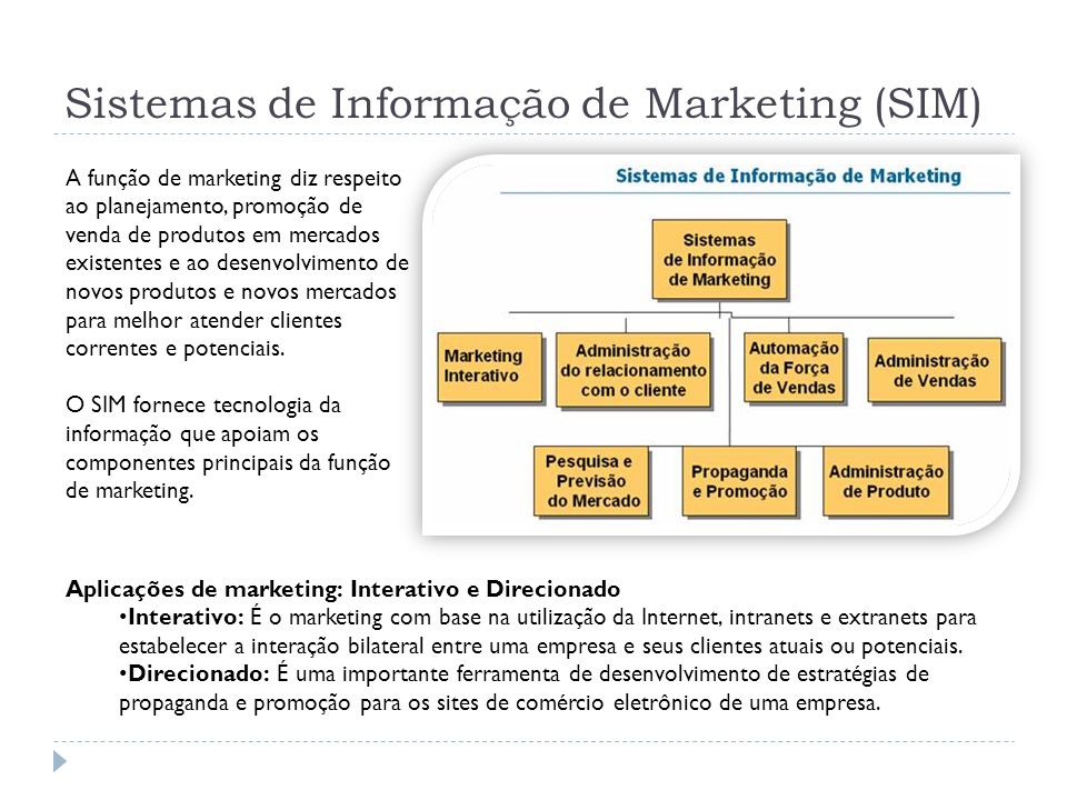 Sistemas de Informação de Marketing (SIM)