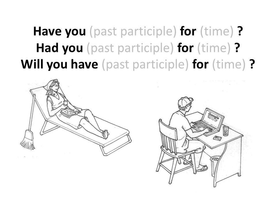 Have you (past participle) for (time)