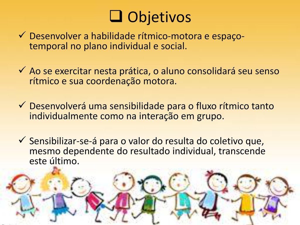 Jogos rítmicos, motores e sociais - ppt carregar
