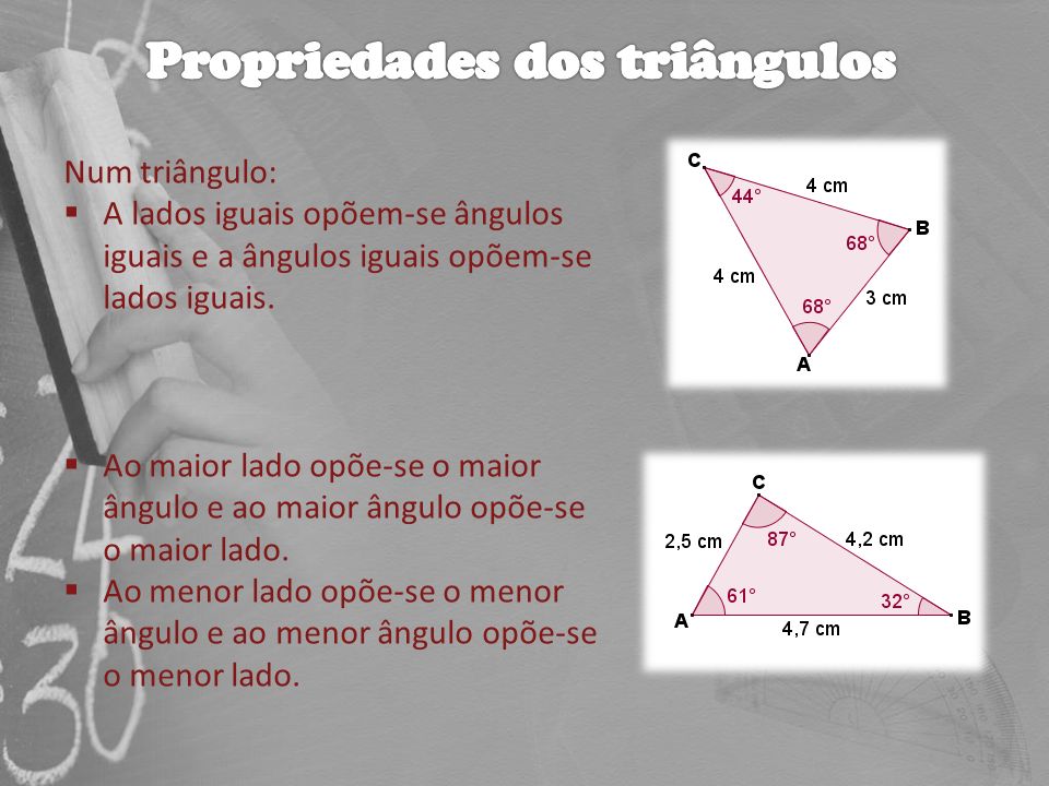 Propriedades dos triângulos