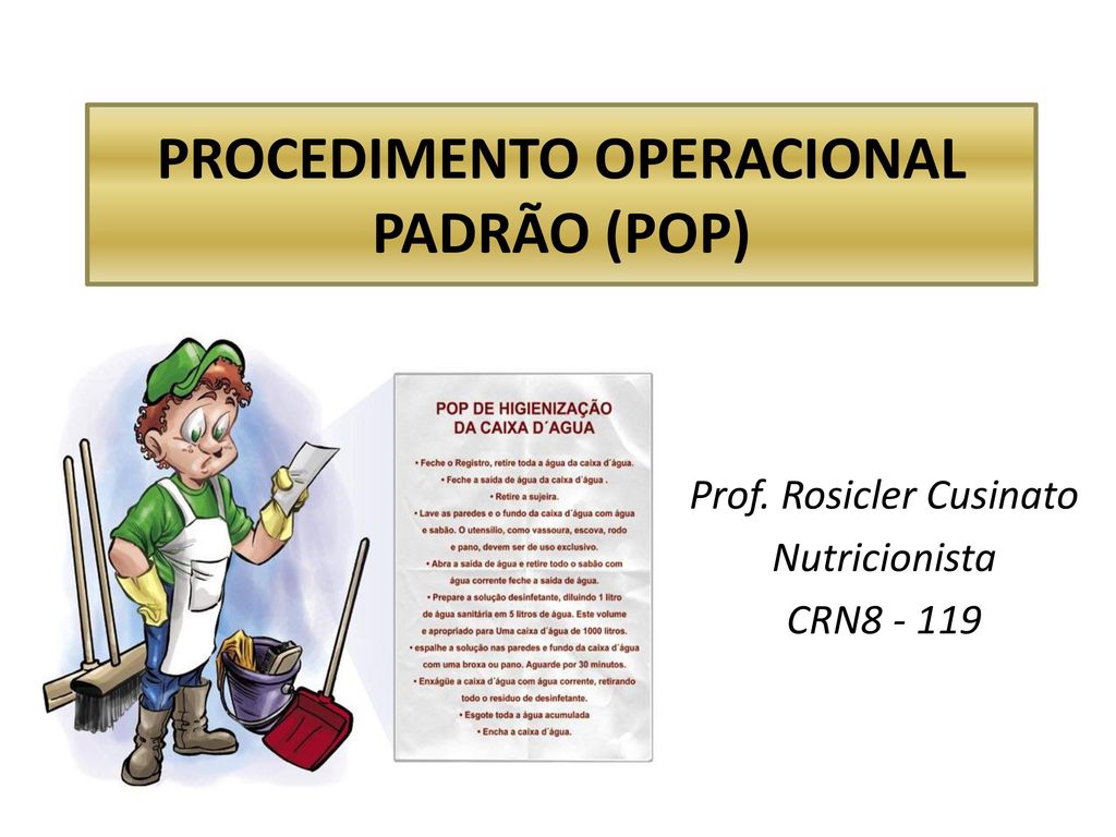 PROCEDIMENTO OPERACIONAL PADRÃO (POP)