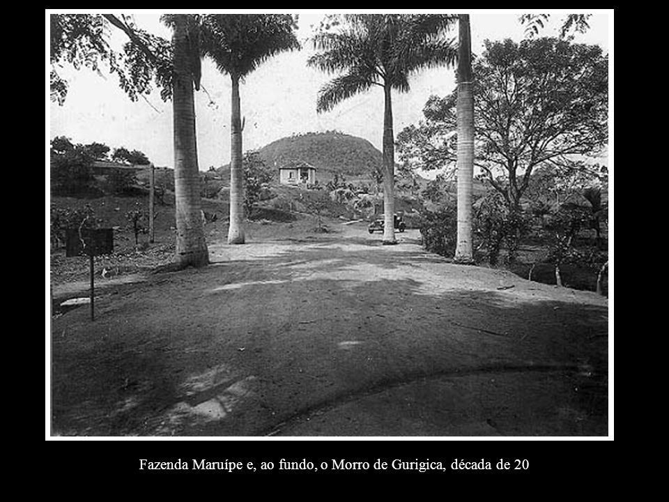 Fazenda Maruípe e, ao fundo, o Morro de Gurigica, década de 20