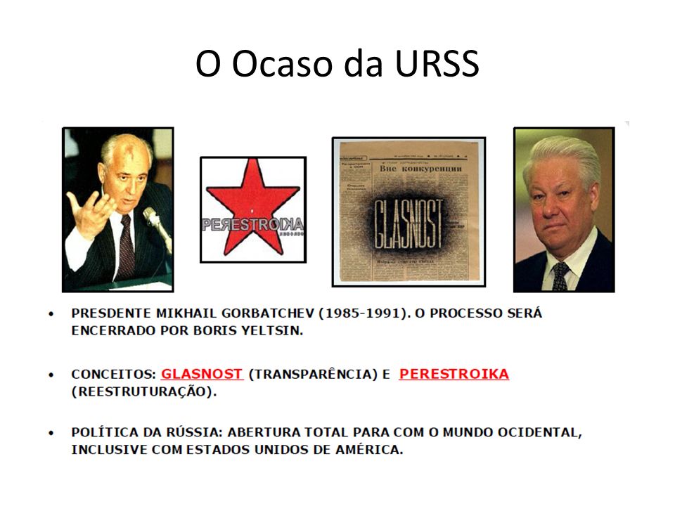 O Ocaso da URSS