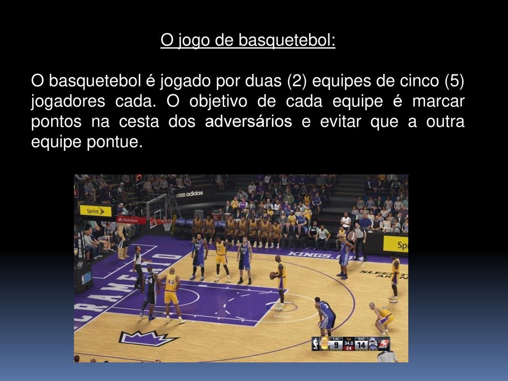 REGRAS BÁSICAS DO BASQUETEBOL: - ppt carregar