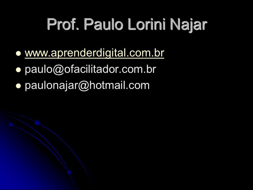 Prof. Paulo Lorini Najar