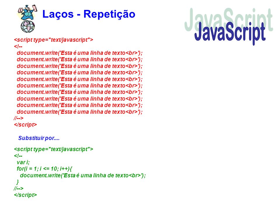 JavaScript Laços - Repetição