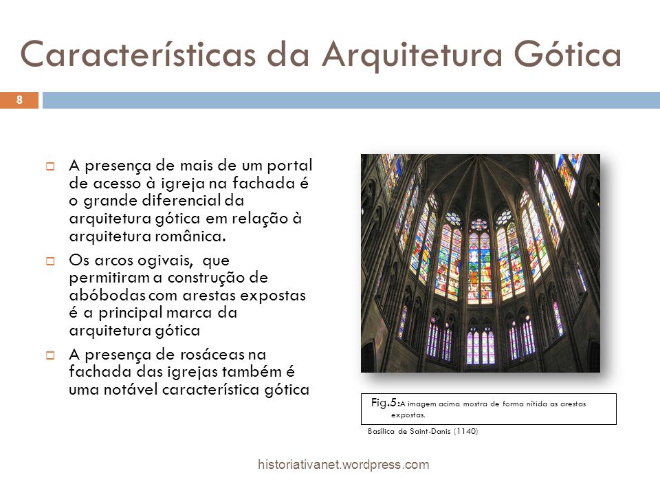Características da Arquitetura Gótica