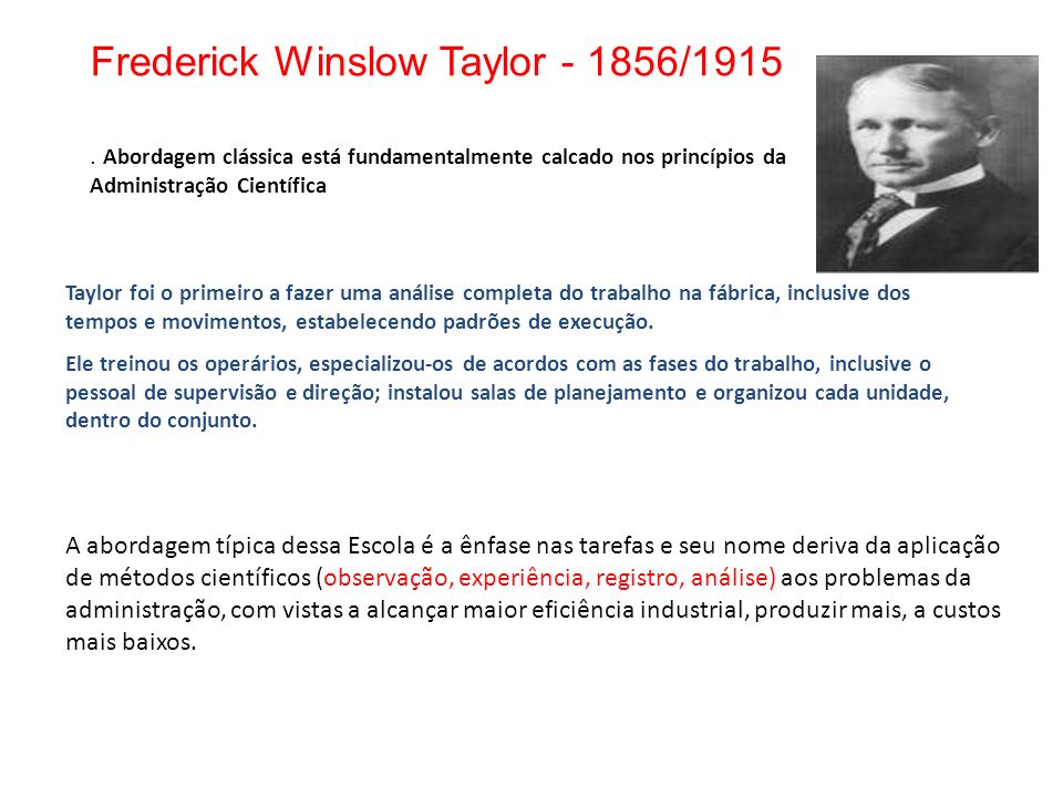 Frederick Winslow Taylor /1915