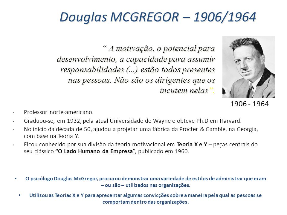 Douglas MCGREGOR – 1906/