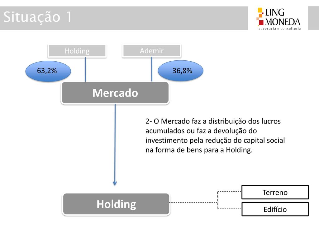 Situação 1 Mercado Holding Holding Ademir 63,2% 36,8%