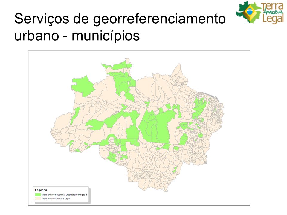 Serviços de georreferenciamento urbano - municípios