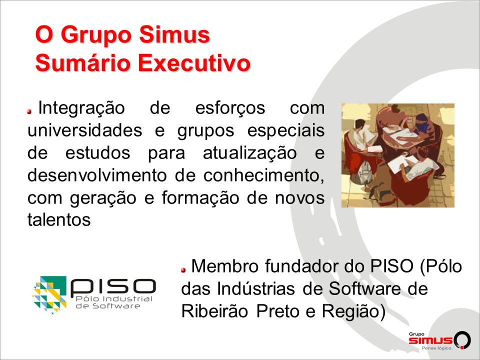 O Grupo Simus Sumário Executivo