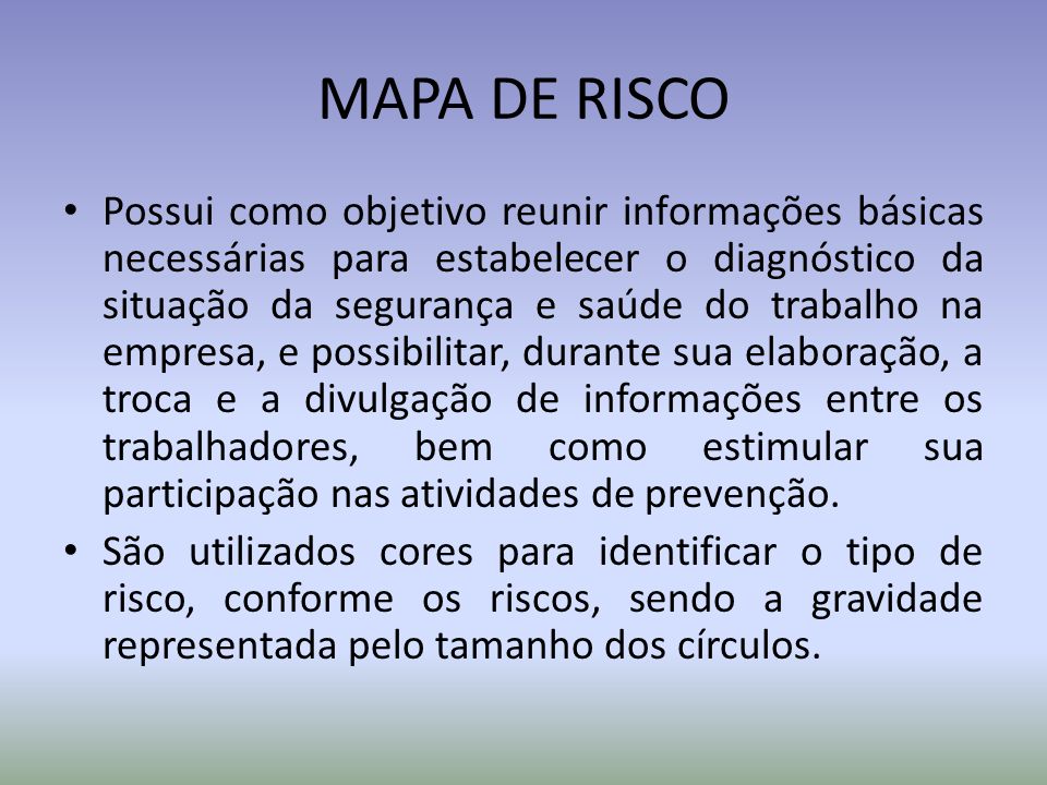 MAPA DE RISCO
