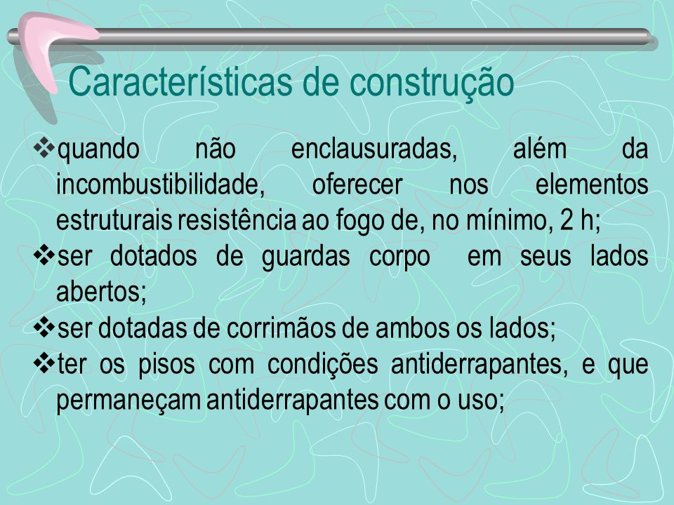 Características de construção