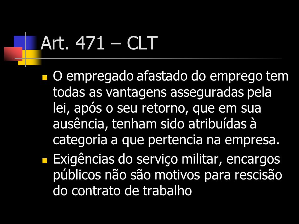Art. 471 – CLT