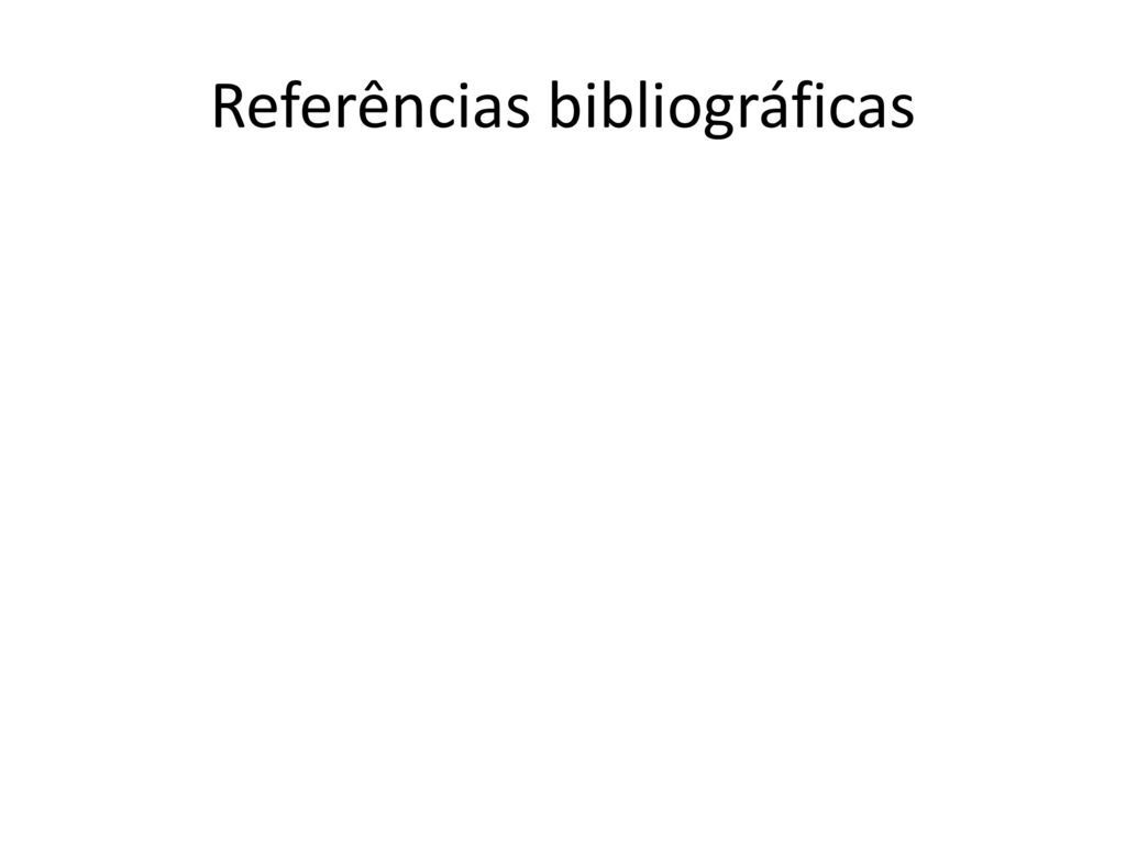 Referências bibliográficas