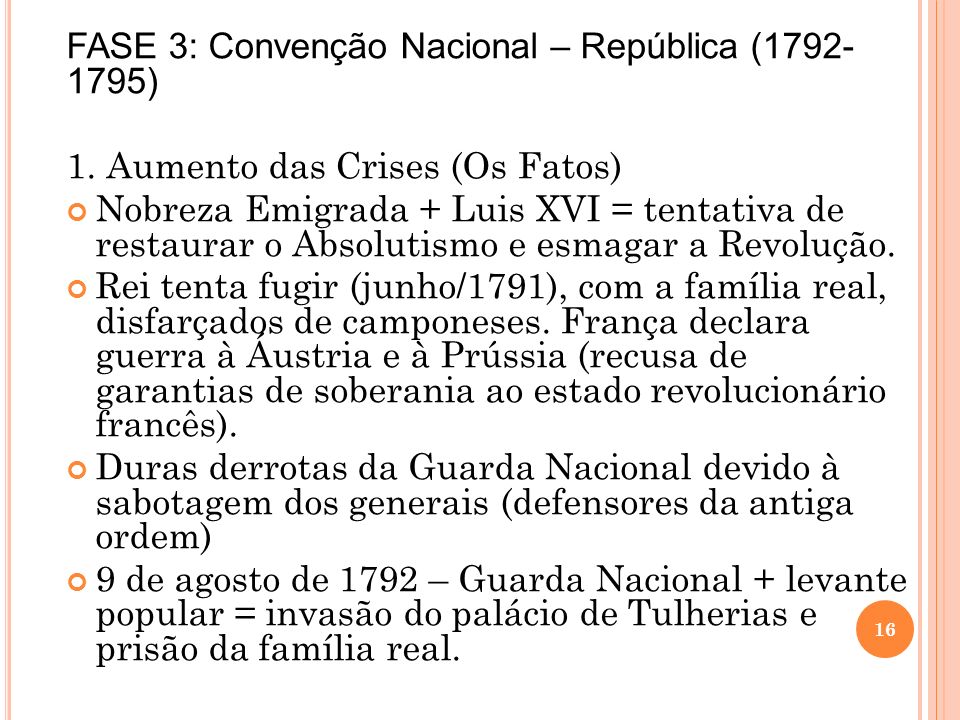 FASE 3: Convenção Nacional – República ( )
