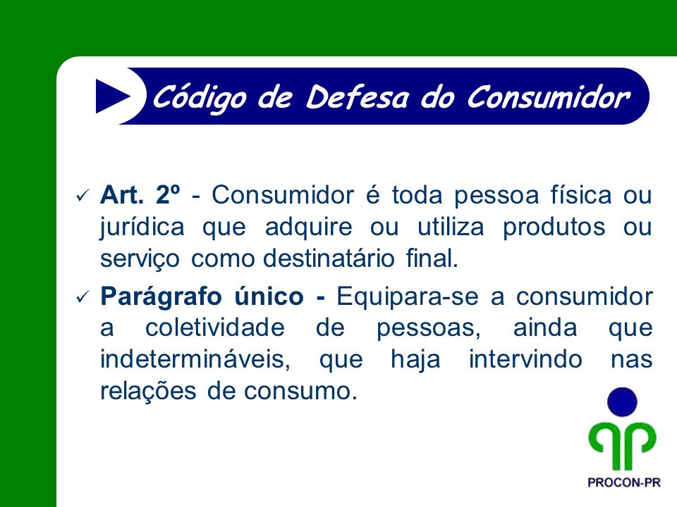 Código de Defesa do Consumidor - ppt carregar
