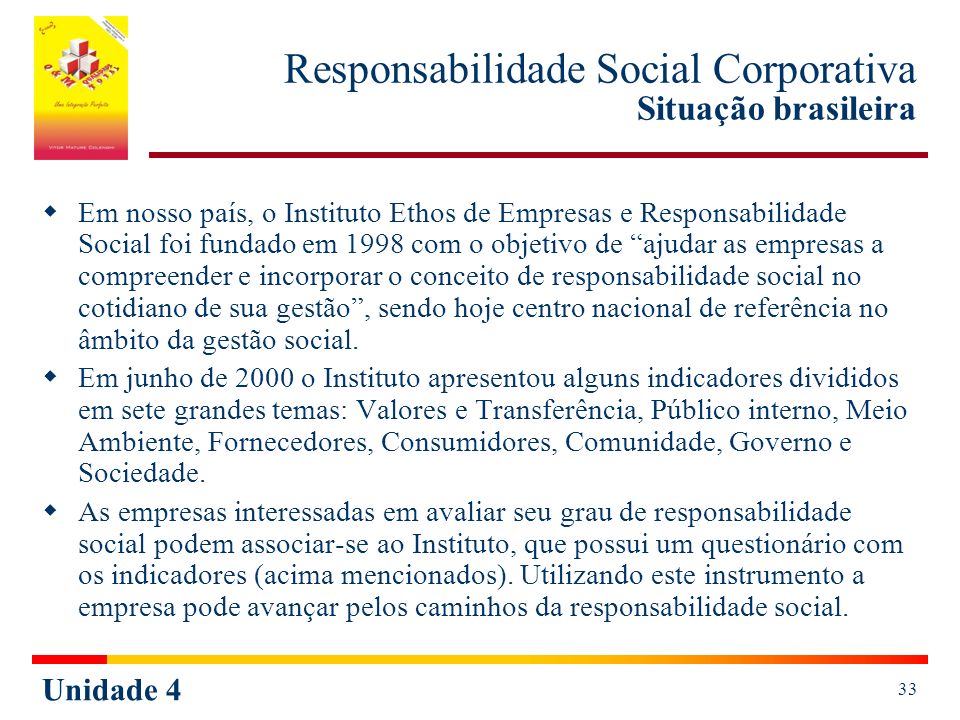Responsabilidade Social Corporativa Situação brasileira