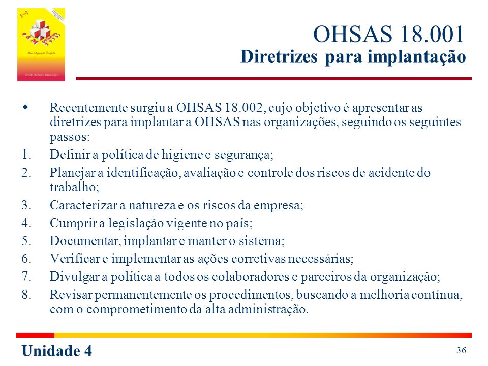 OHSAS Diretrizes para implantação