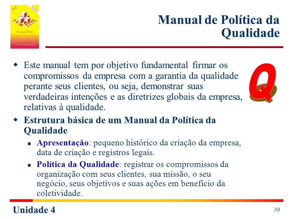 Manual de Política da Qualidade