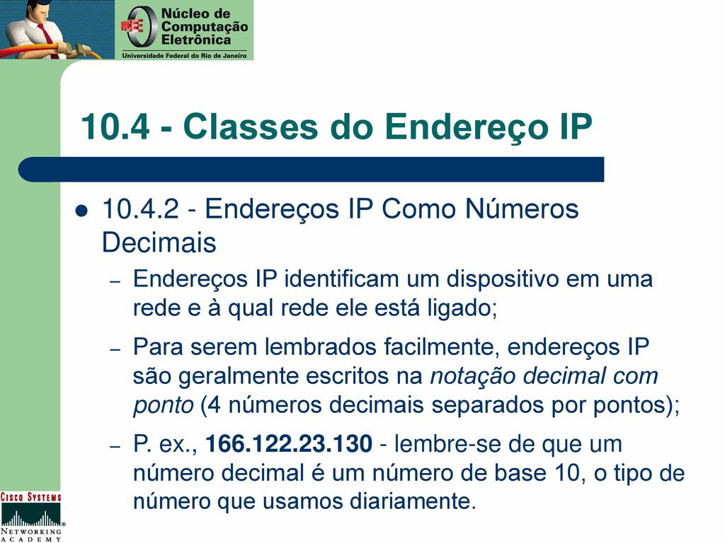 Classes do Endereço IP