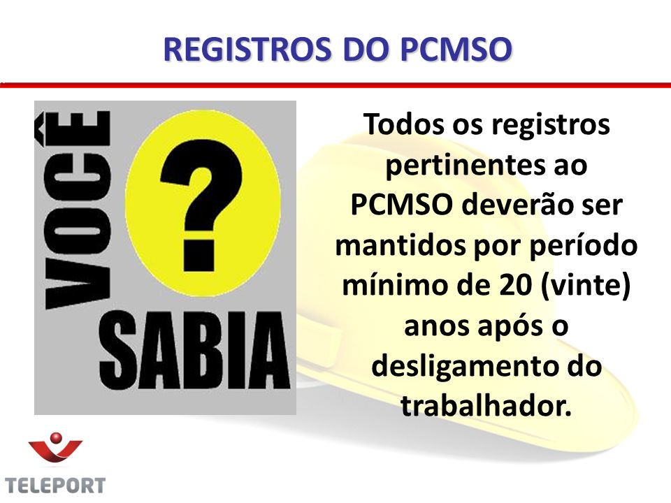 REGISTROS DO PCMSO