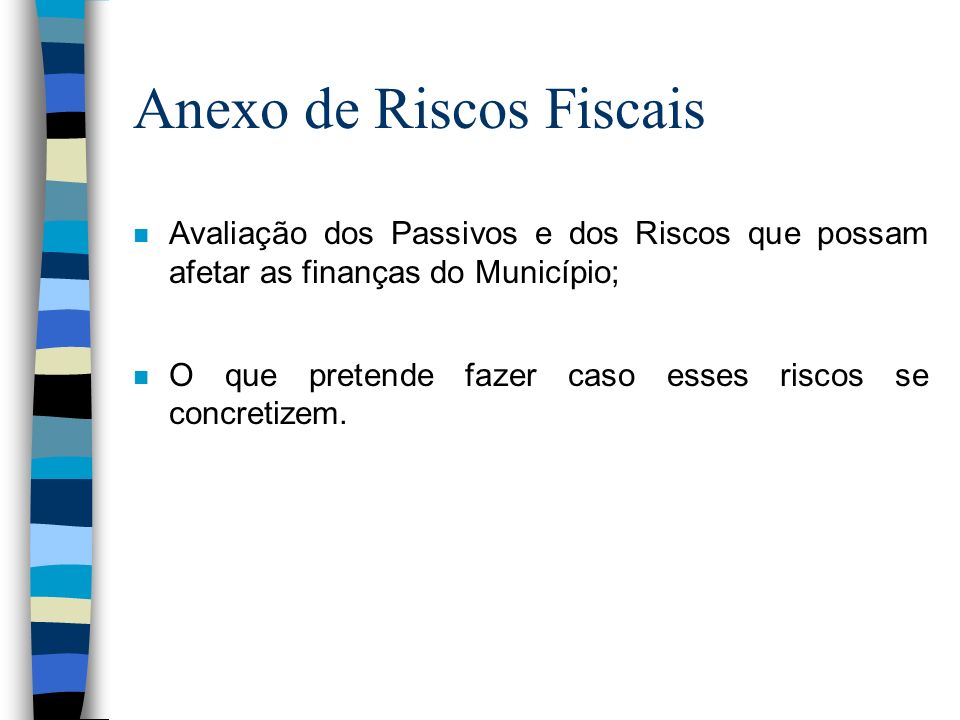 Anexo de Riscos Fiscais