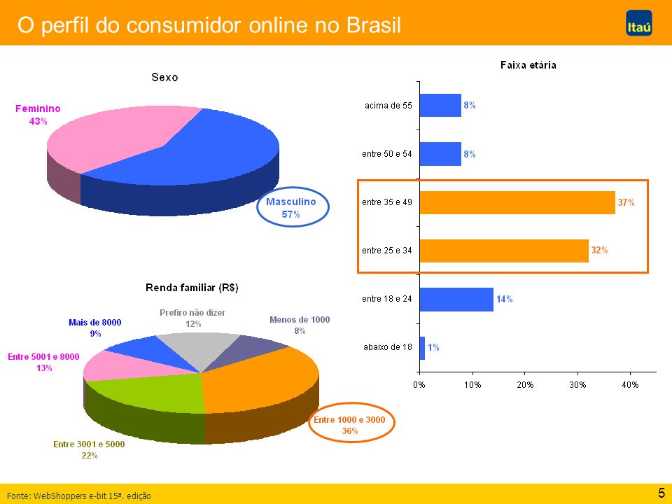 O perfil do consumidor online no Brasil
