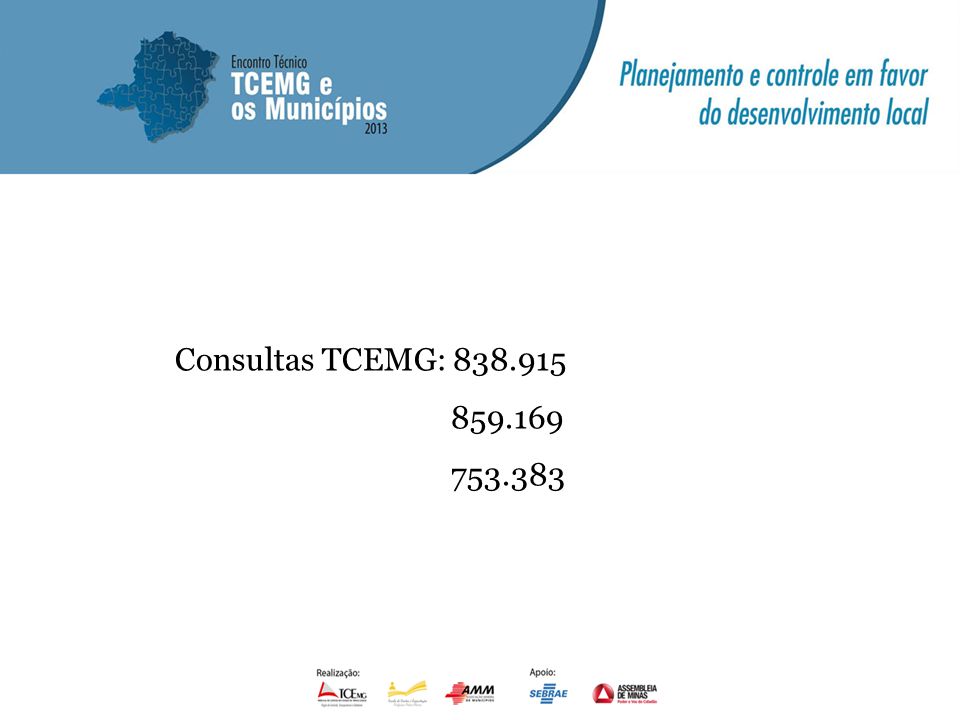 Consultas TCEMG: