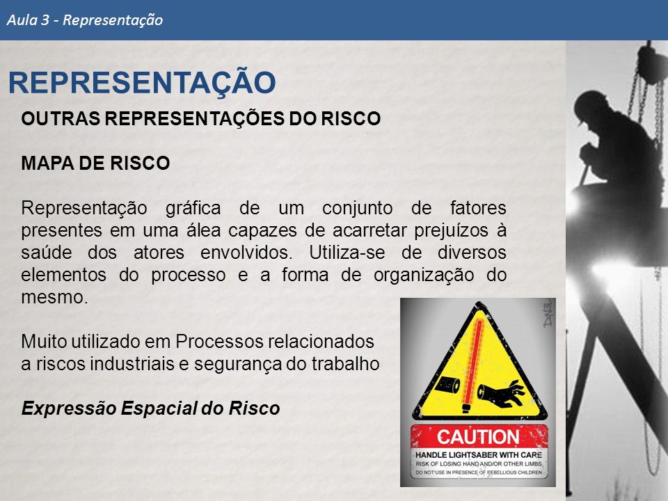 REPRESENTAÇÃO OUTRAS REPRESENTAÇÕES DO RISCO MAPA DE RISCO