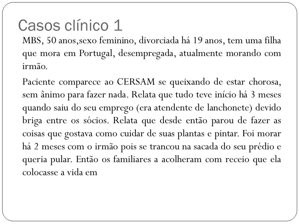 Exemplo De Relato De Caso Clinico Vários Exemplos 2866