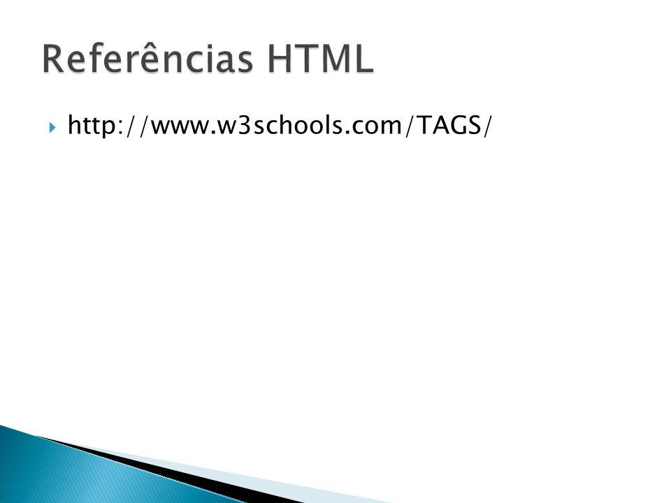 Referências HTML
