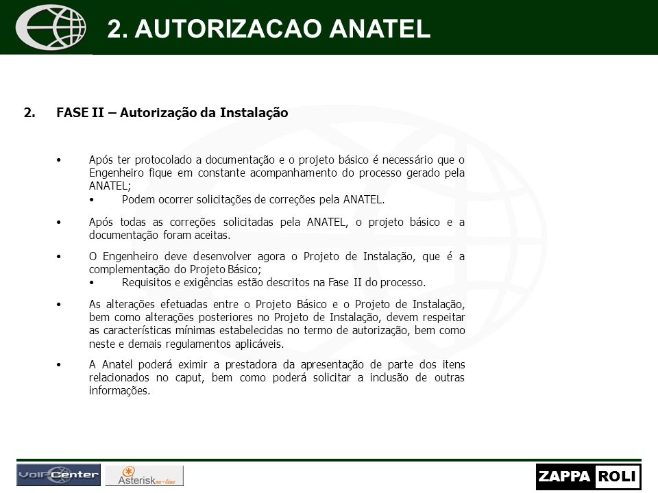 2. AUTORIZACAO ANATEL FASE II – Autorização da Instalação