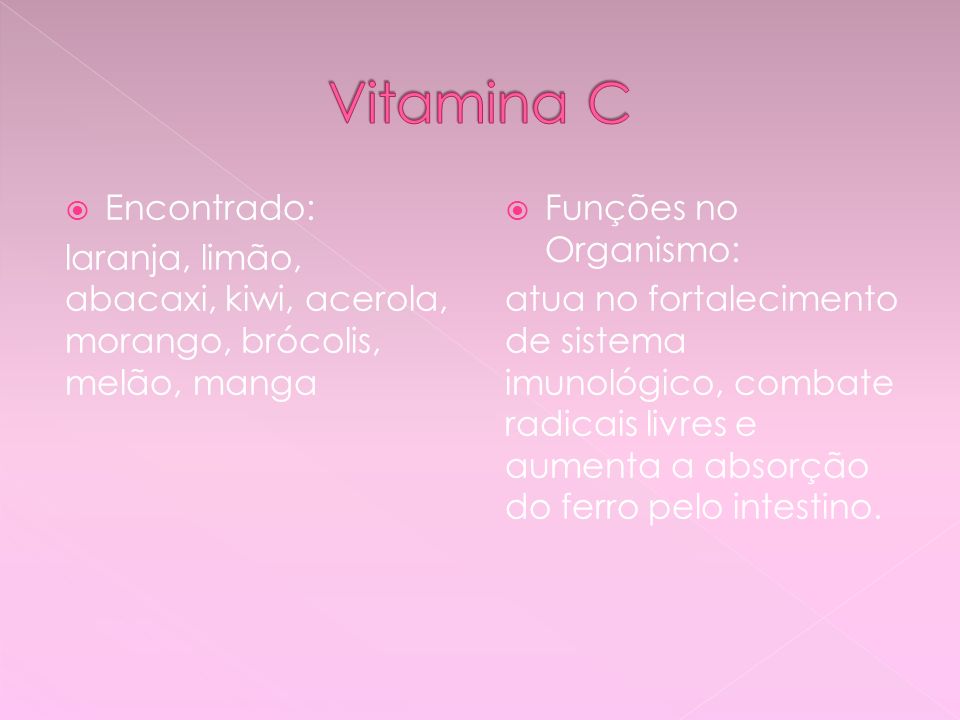 Vitamina C Encontrado: