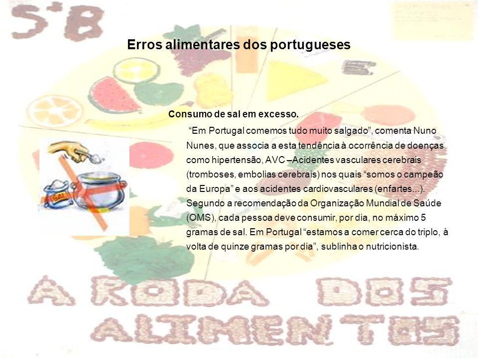 Erros alimentares dos portugueses