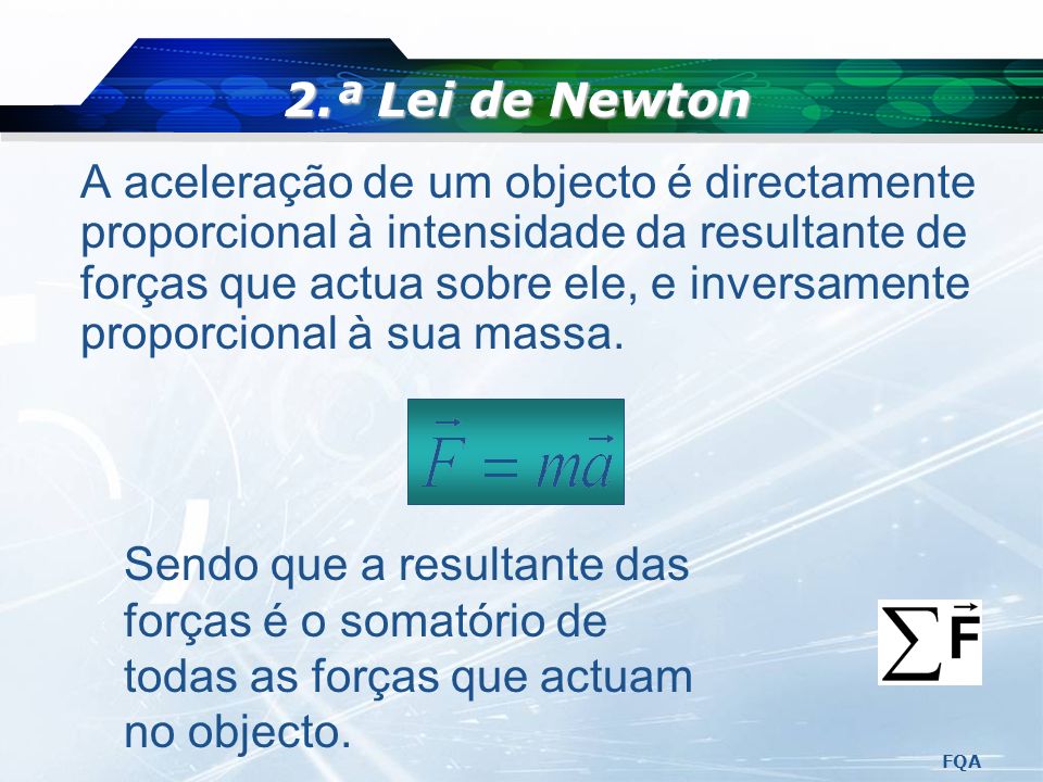 2.ª Lei de Newton