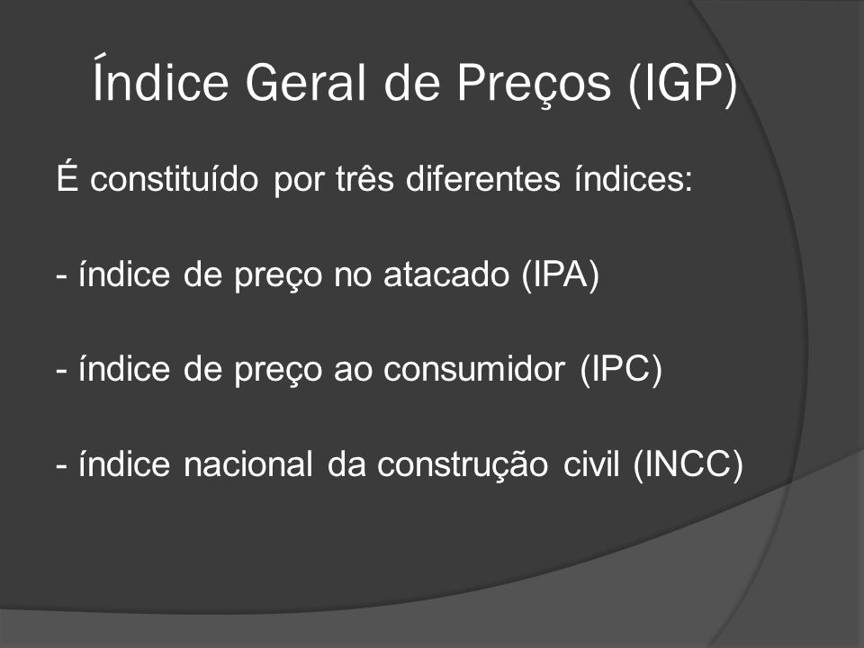 Índice Geral de Preços (IGP)