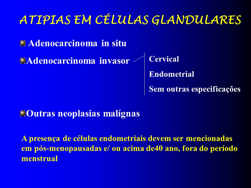 ATIPIAS EM CÉLULAS GLANDULARES