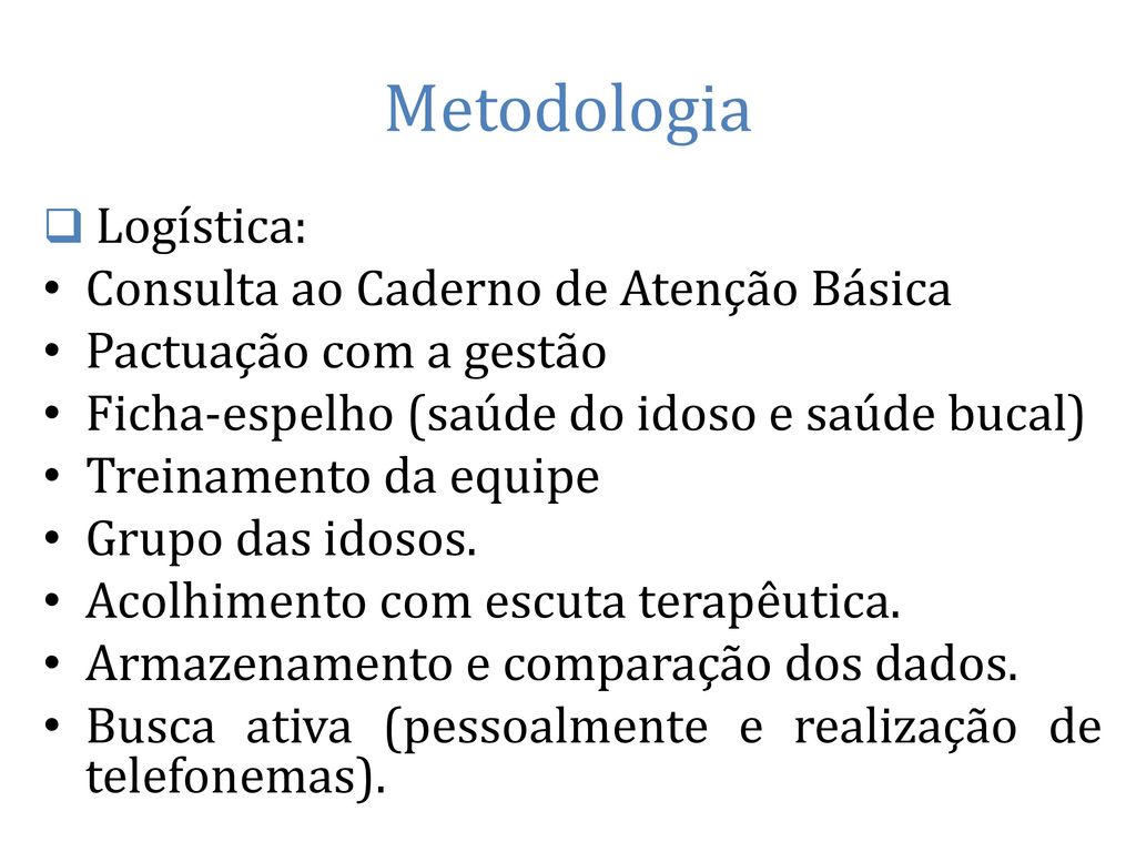 Metodologia Consulta ao Caderno de Atenção Básica
