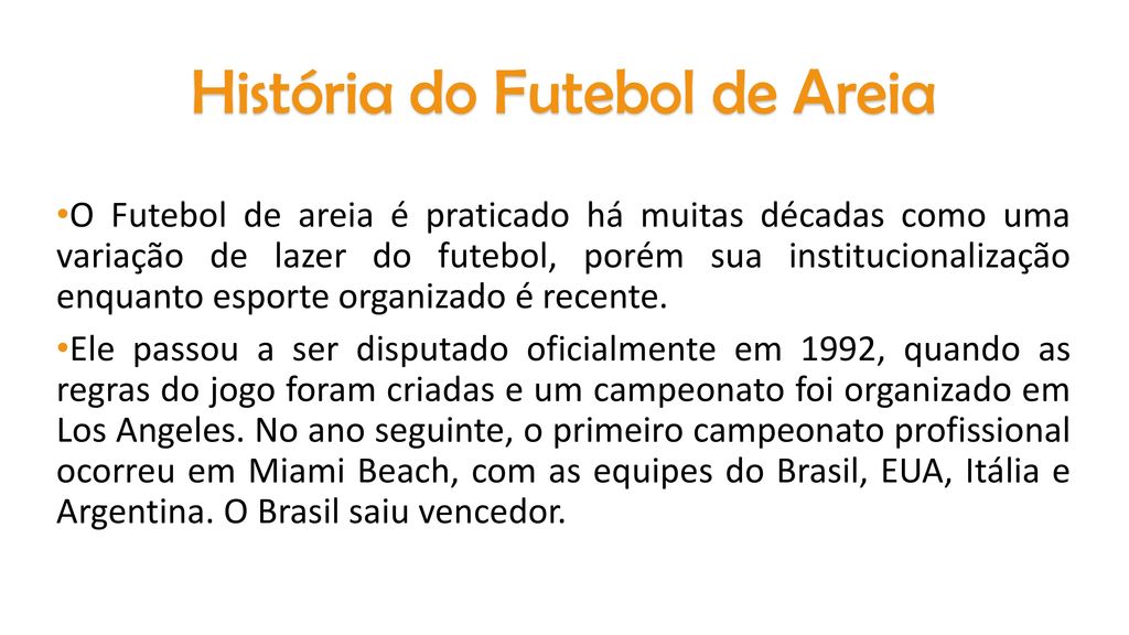 Futebol de Praia: regras do jogo