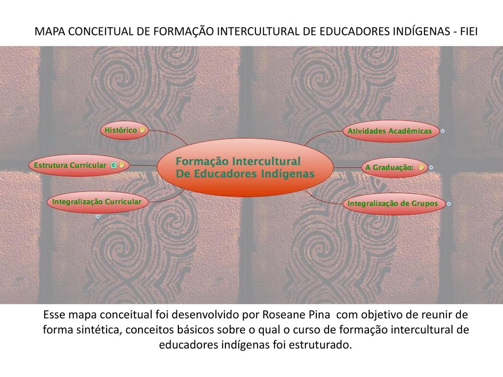 MAPA CONCEITUAL DE FORMAÇÃO INTERCULTURAL DE EDUCADORES INDÍGENAS - FIEI