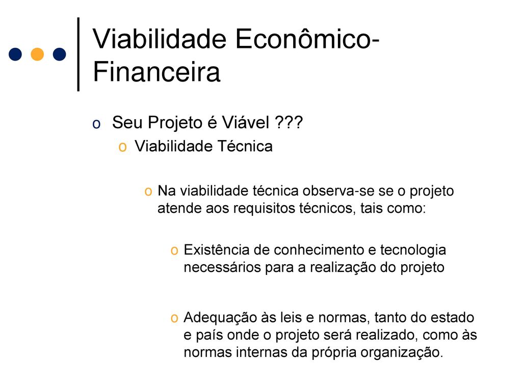 Viabilidade Econômico-Financeira