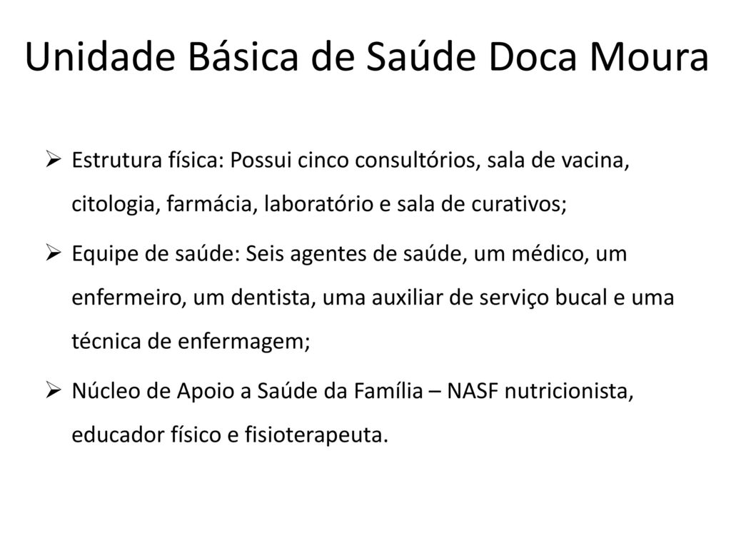 Unidade Básica de Saúde Doca Moura